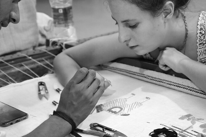 Hands-on Embroidery Workshop - What happens when you arrive: tools, materials, and a clean start
