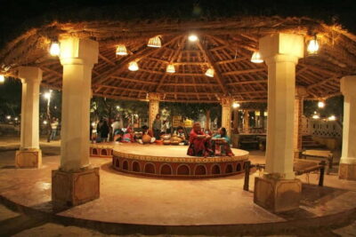 Jaipur: Cultural Evening Tour & Dinner at Chokhi Dhani - Chokhi Dhani Jaipur’s Kalagram: huts, crafts, and rural atmosphere