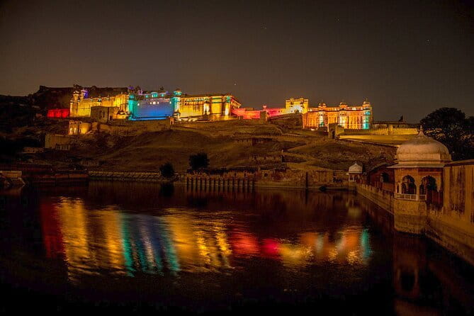 Private Jaipur Sunset Tour – Nahargarh Fort & Night Views - Birla Mandir Temple: white marble clarity under night skies
