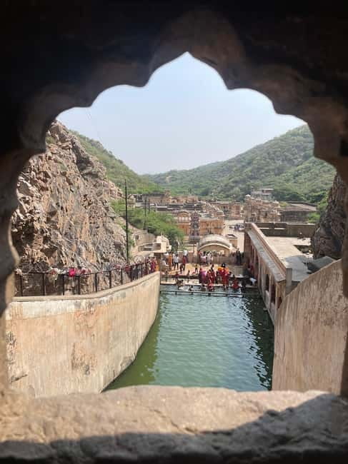 Temple tour of Jaipur with ropeway ride - Galta Ji (monkey temple): sacred water tanks and photo-friendly time